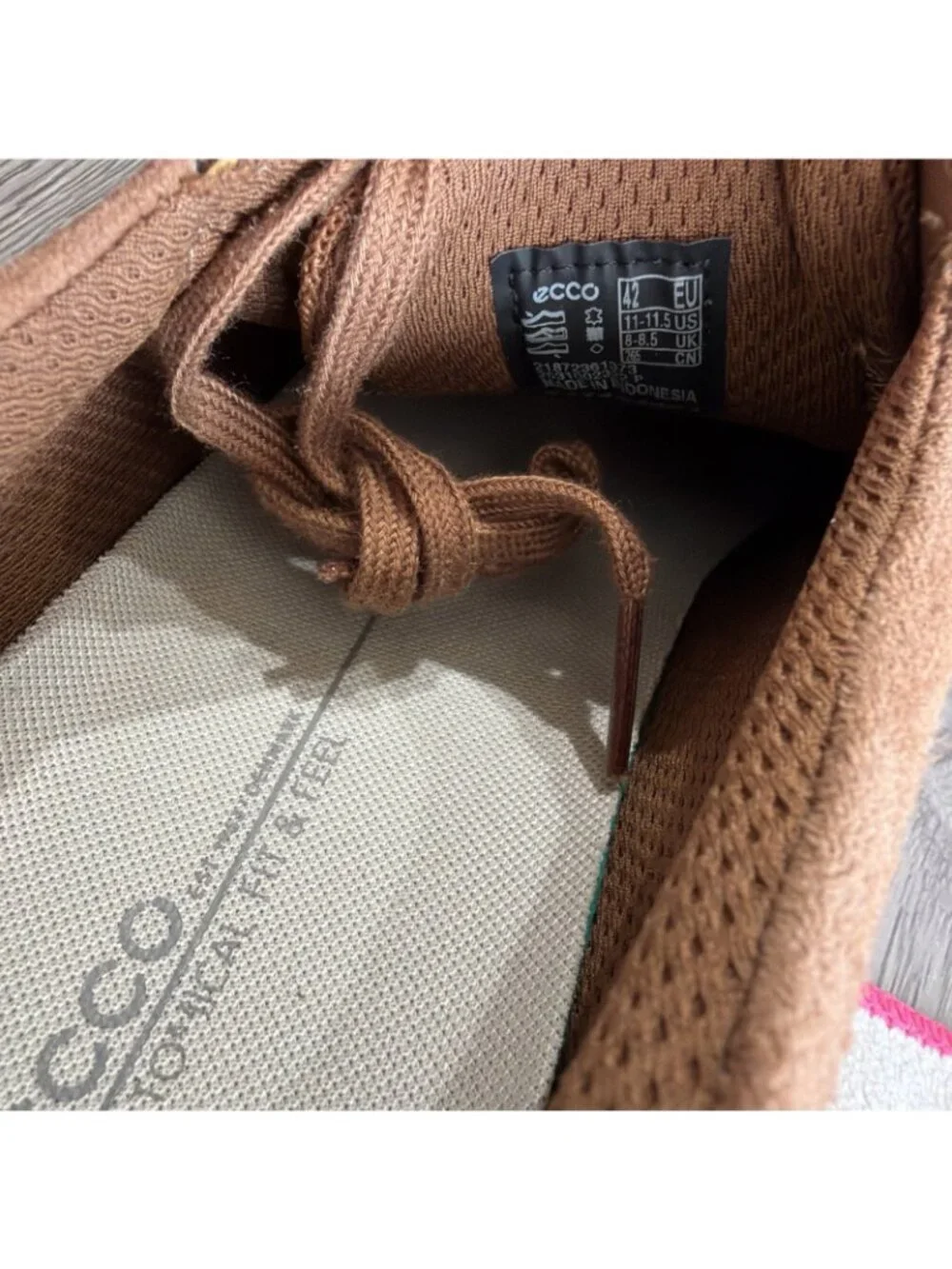 Ecco Classic Zip Women’s Brown Suede Sneakers Size 42 11-11.5
